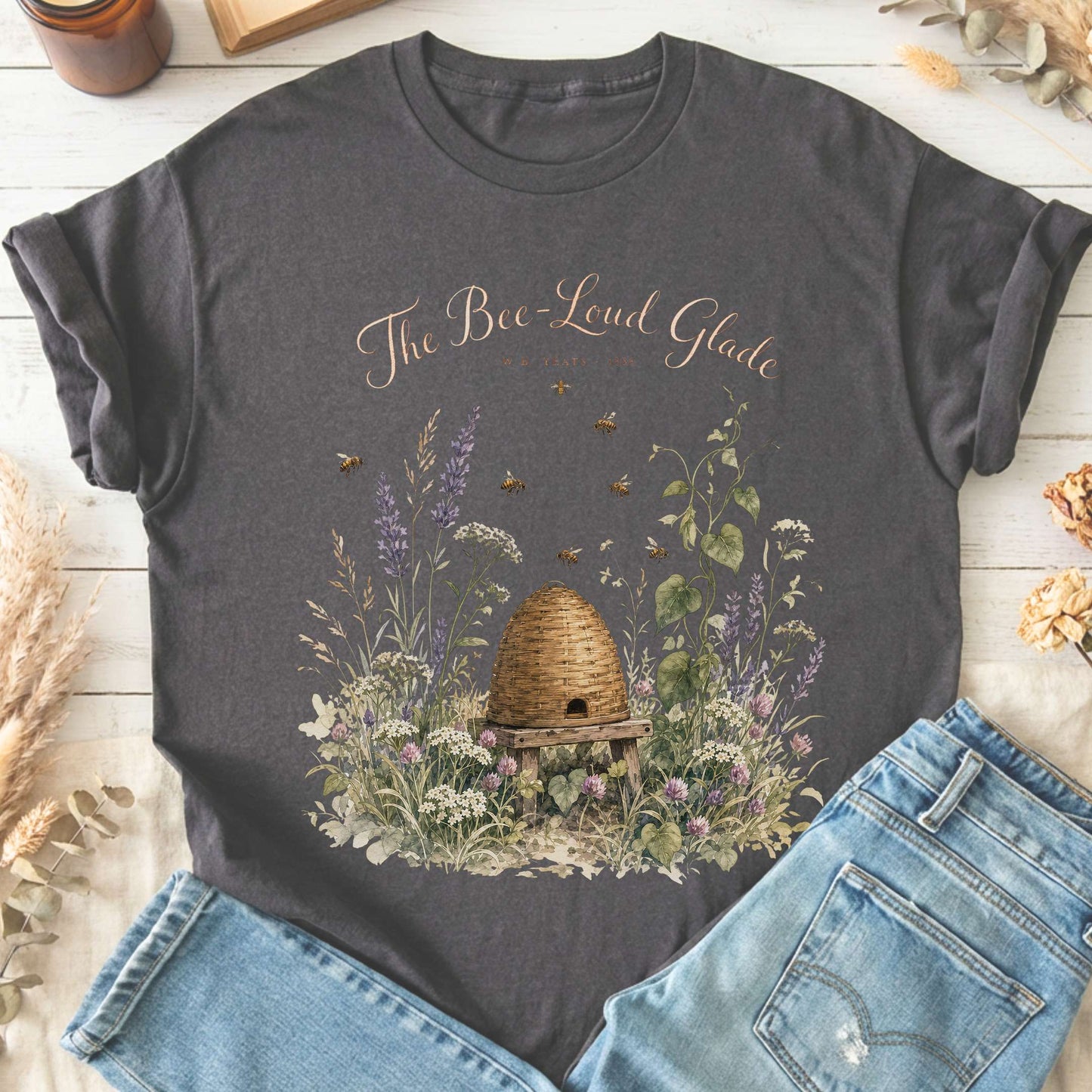 The Bee-Loud Glade W.B. Yeats Literary T-Shirt