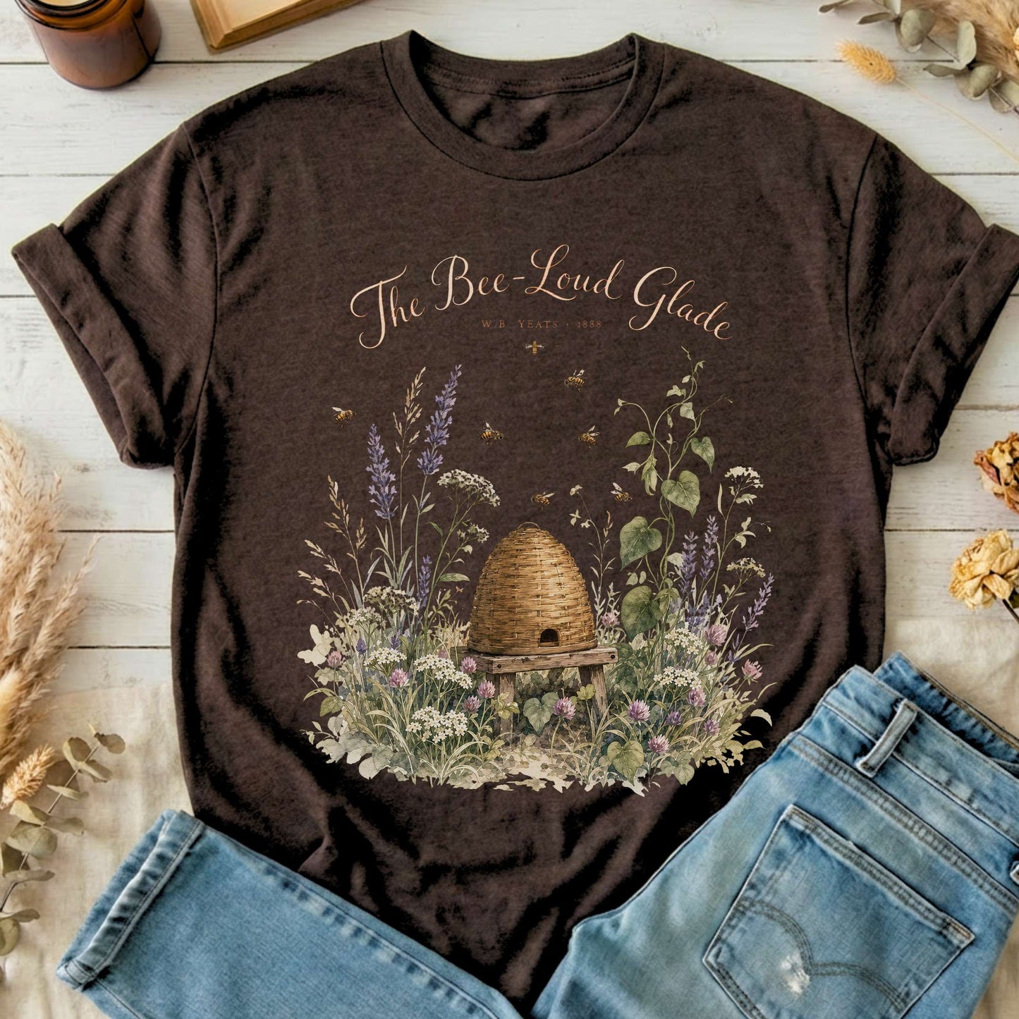 The Bee-Loud Glade W.B. Yeats Literary T-Shirt