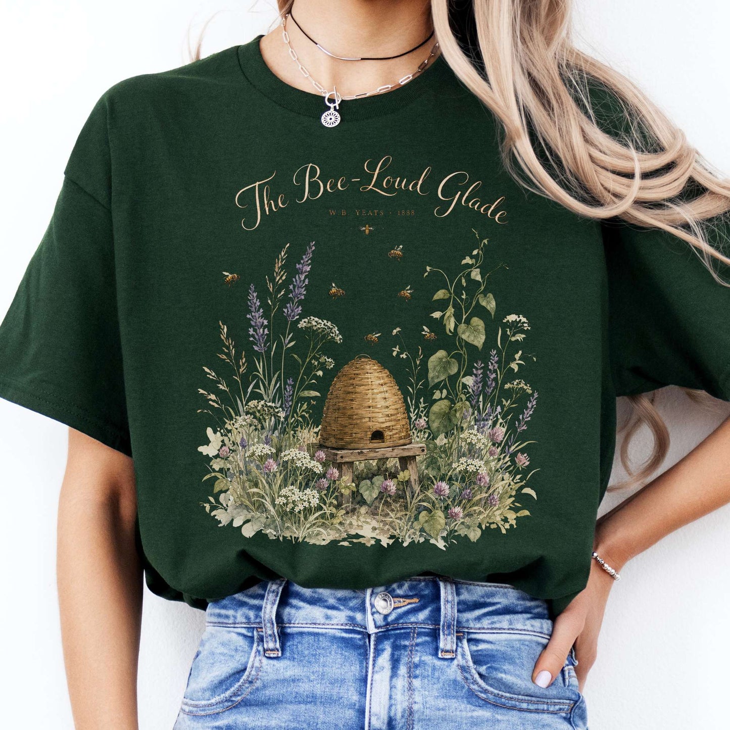 The Bee-Loud Glade W.B. Yeats Literary T-Shirt