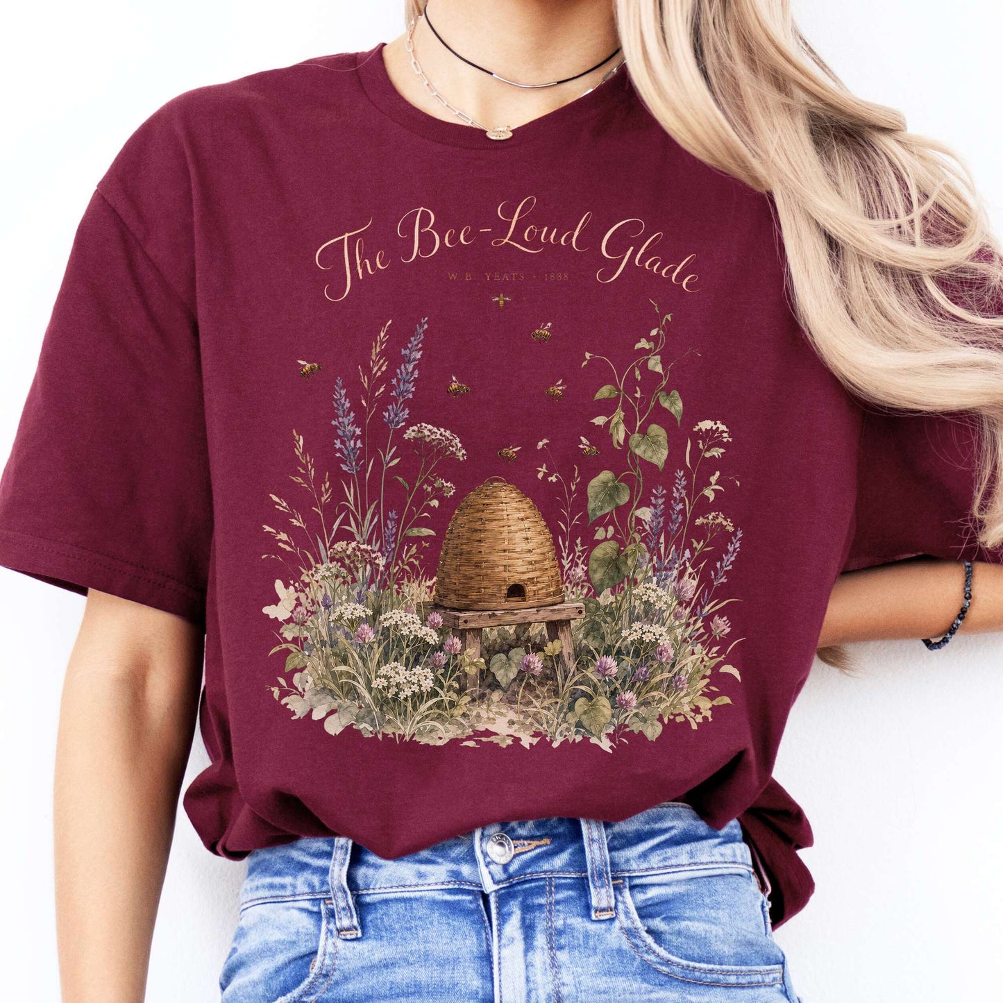 The Bee-Loud Glade W.B. Yeats Literary T-Shirt