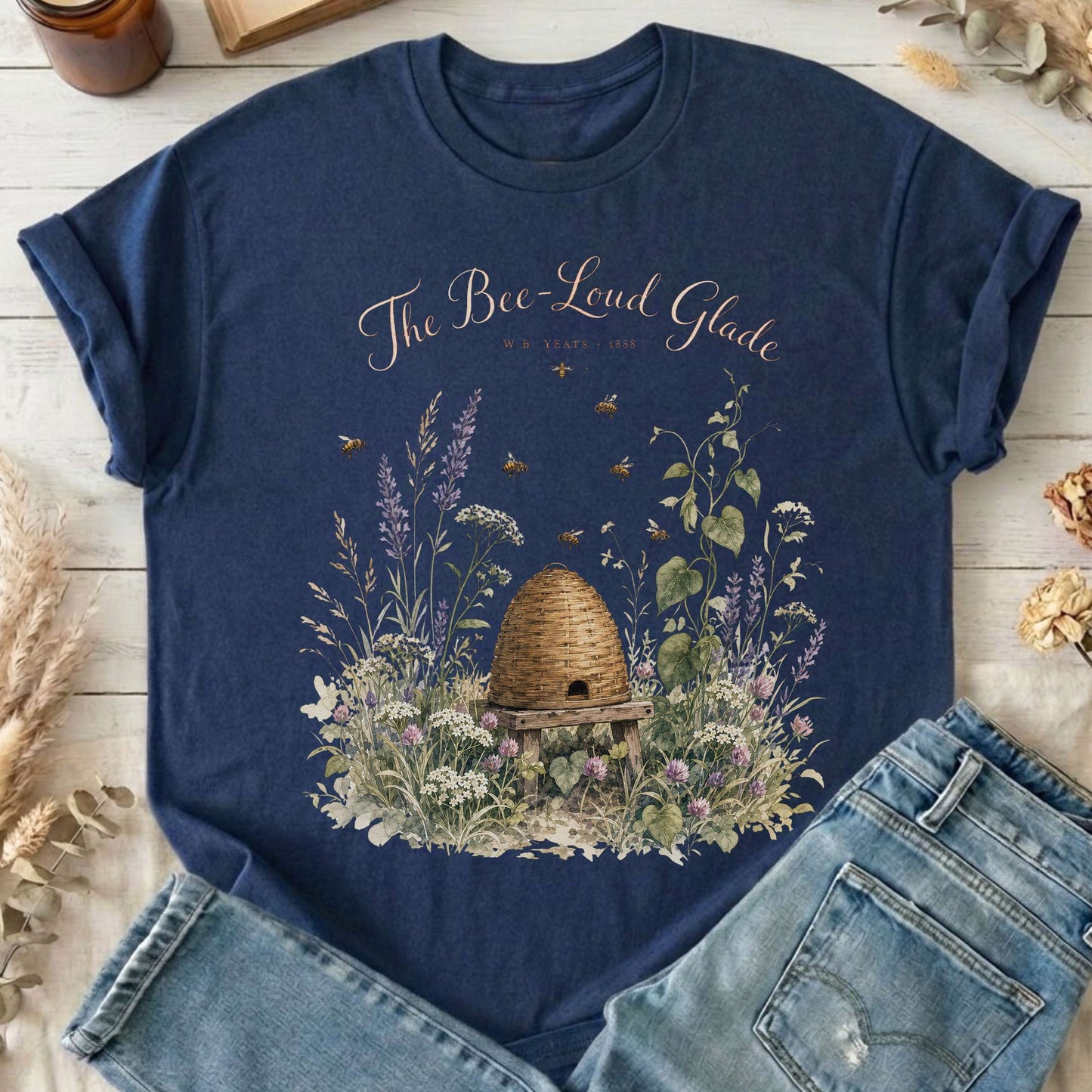 The Bee-Loud Glade W.B. Yeats Literary T-Shirt