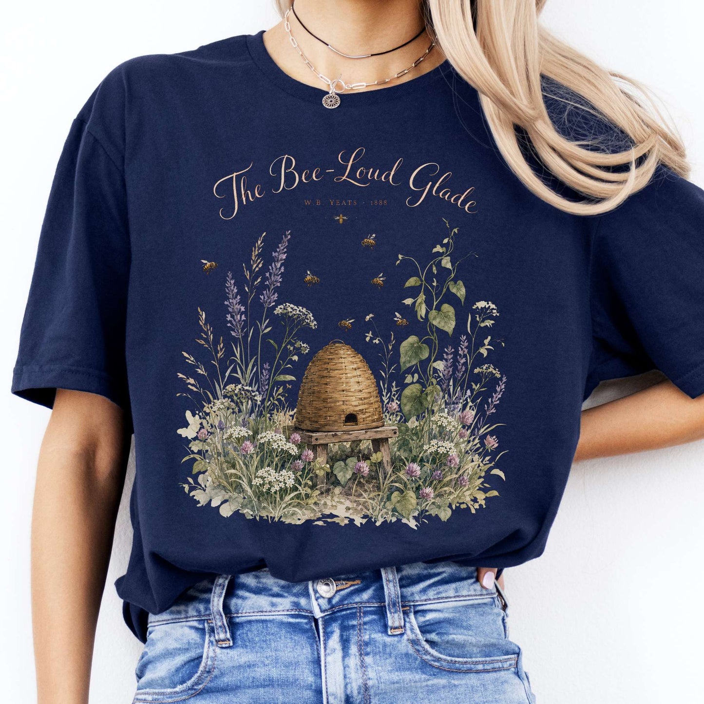 The Bee-Loud Glade W.B. Yeats Literary T-Shirt