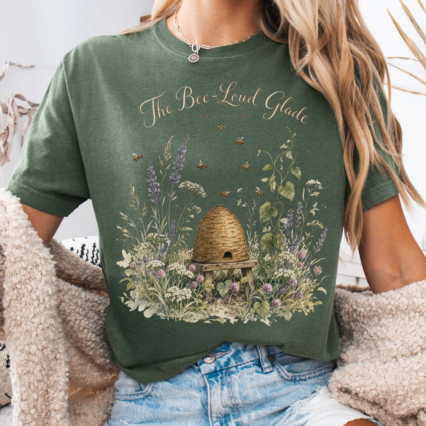 The Bee-Loud Glade W.B. Yeats Literary T-Shirt