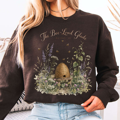 Sweatshirt Dark Chocolate / S The Bee-Loud Glade W.B. Yeats Literary Crewneck Sweatshirt The Mystic Eden
