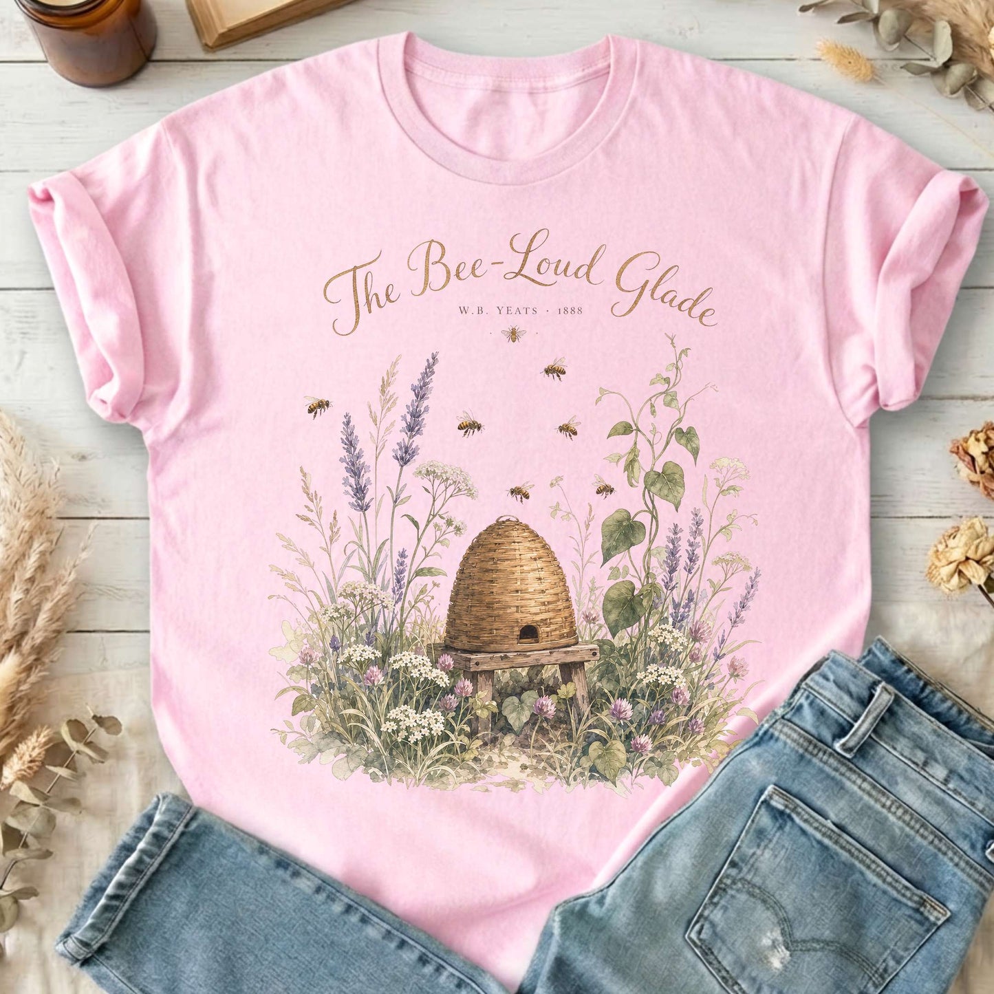 The Bee-Loud Glade W.B. Yeats Literary T-Shirt