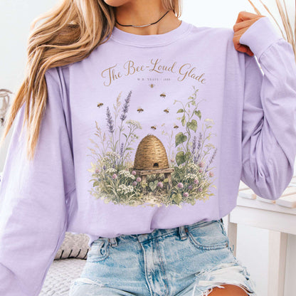 Long-sleeve Orchid / S The Bee-Loud Glade W.B. Yeats Literary Long Sleeve The Mystic Eden