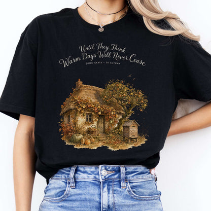 Warm Days Will Never Cease Keats To Autumn Literary T-Shirt