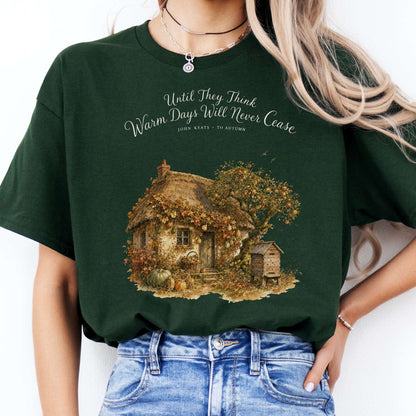Warm Days Will Never Cease Keats To Autumn Literary T-Shirt