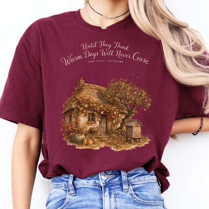 Warm Days Will Never Cease Keats To Autumn Literary T-Shirt