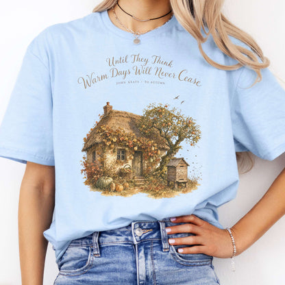 Warm Days Will Never Cease Keats To Autumn Literary T-Shirt