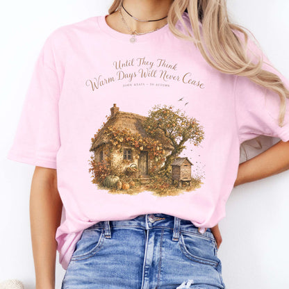 Warm Days Will Never Cease Keats To Autumn Literary T-Shirt