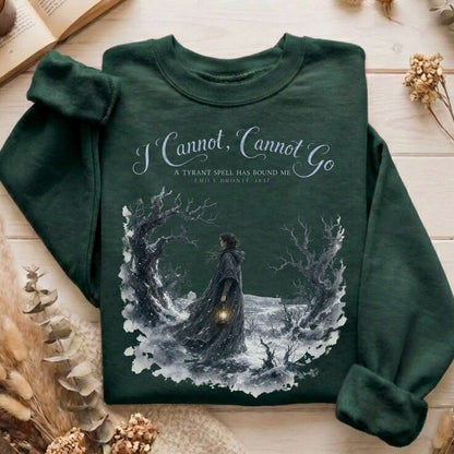 I Cannot, Cannot Go Emily Brontë Literary Sweatshirt
