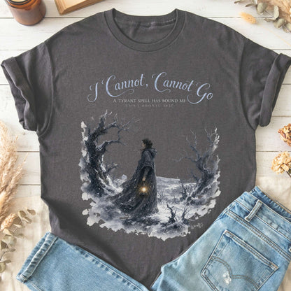 I Cannot, Cannot Go Emily Brontë Literary T-Shirt