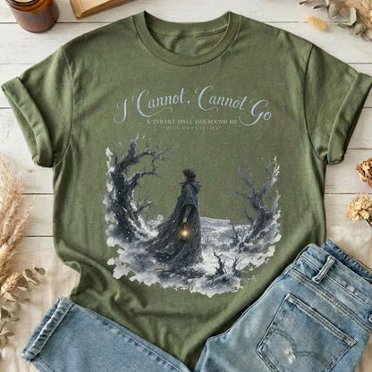 I Cannot, Cannot Go Emily Brontë Literary T-Shirt