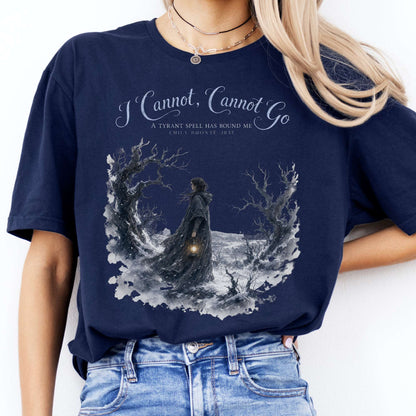 I Cannot, Cannot Go Emily Brontë Literary T-Shirt