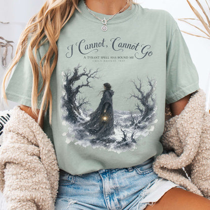 T-Shirt Bay / S I Cannot, Cannot Go Emily Brontë Literary T-Shirt The Mystic Eden