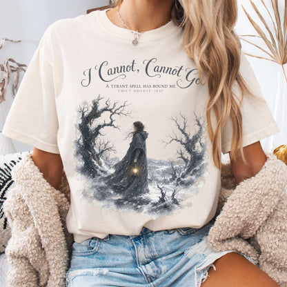 T-Shirt Ivory / S I Cannot, Cannot Go Emily Brontë Literary T-Shirt The Mystic Eden