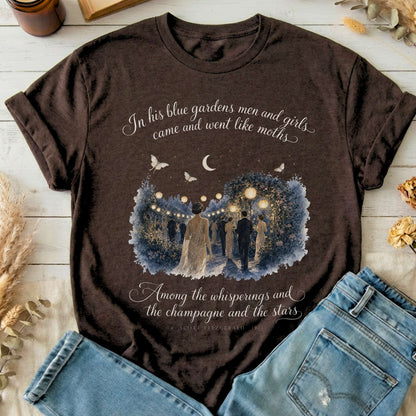 Among the Whisperings The Great Gatsby Fitzgerald Literary T-Shirt