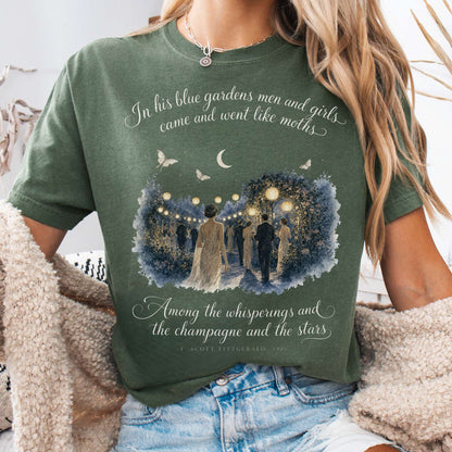 T-Shirt Moss / S Among the Whisperings The Great Gatsby Fitzgerald Literary T-Shirt The Mystic Eden