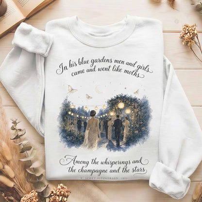 Among the Whisperings The Great Gatsby Fitzgerald Literary Sweatshirt