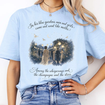 Among the Whisperings The Great Gatsby Fitzgerald Literary T-Shirt