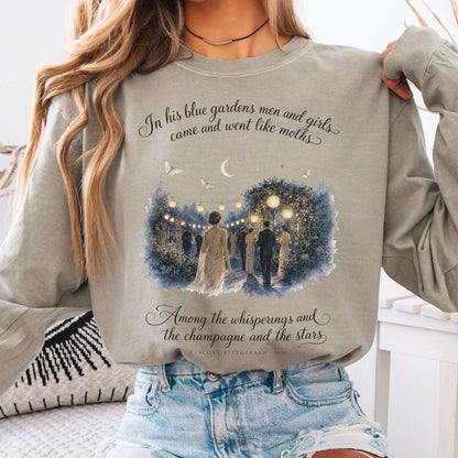 Long-sleeve Sandstone / S Among the Whisperings The Great Gatsby Fitzgerald Literary Long Sleeve The Mystic Eden
