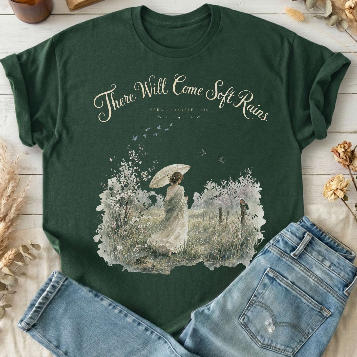 There Will Come Soft Rains Sara Teasdale Literary T-Shirt