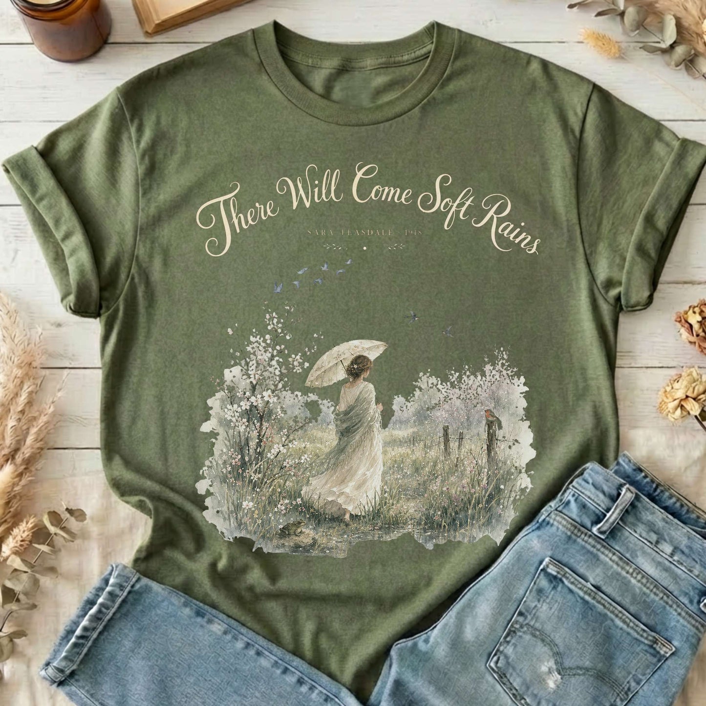 There Will Come Soft Rains Sara Teasdale Literary T-Shirt