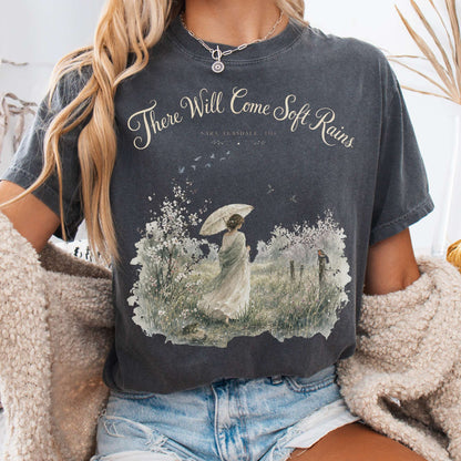 T-Shirt Pepper / S There Will Come Soft Rains Sara Teasdale Literary T-Shirt The Mystic Eden
