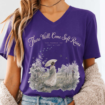 There Will Come Soft Rains Sara Teasdale Literary V-Neck