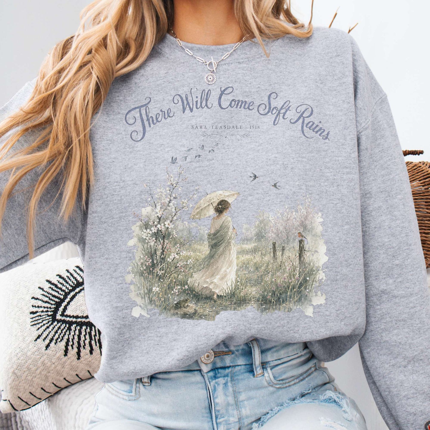 There Will Come Soft Rains Sara Teasdale Literary Sweatshirt