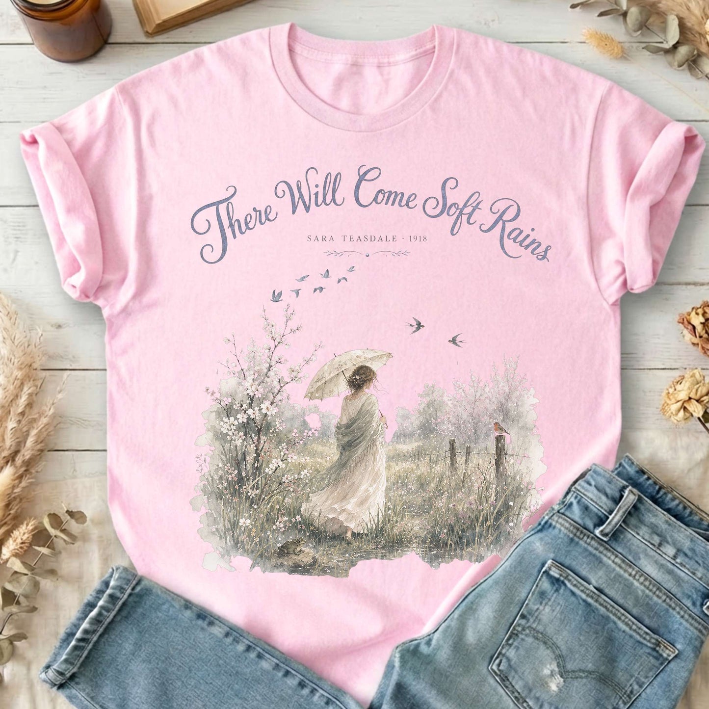 There Will Come Soft Rains Sara Teasdale Literary T-Shirt