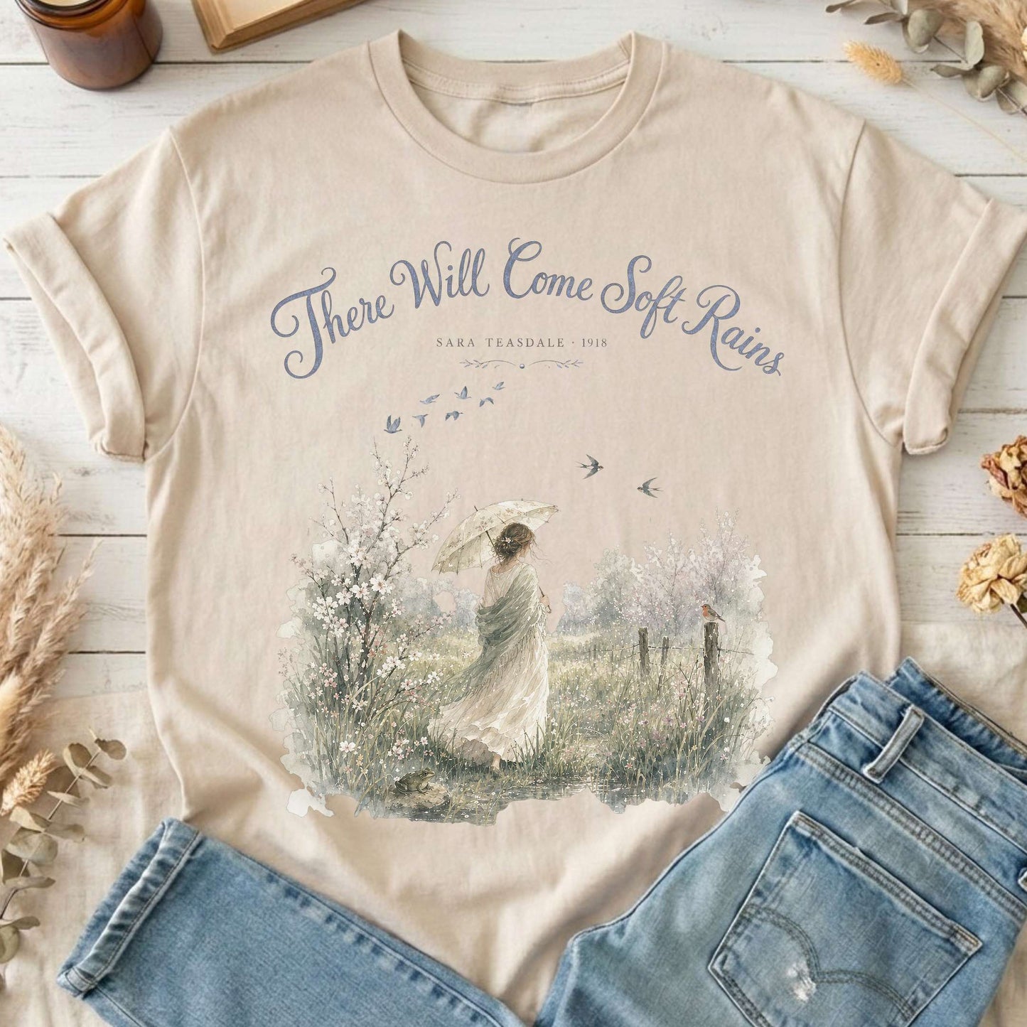 There Will Come Soft Rains Sara Teasdale Literary T-Shirt