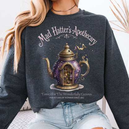 Sweatshirt Dark Heather / S Design 381 Crewneck Sweatshirt The Mystic Eden