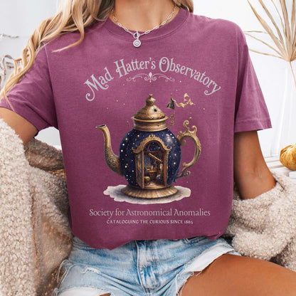 T-Shirt Berry / S Mad Hatter's Observatory Lewis Carroll Literary T-Shirt The Mystic Eden