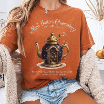 T-Shirt Yam / S Mad Hatter's Observatory Lewis Carroll Literary T-Shirt The Mystic Eden