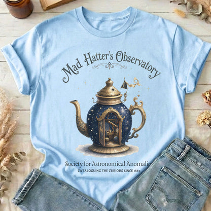 Mad Hatter's Observatory Lewis Carroll Literary T-Shirt