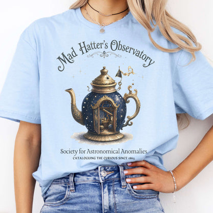 Mad Hatter's Observatory Lewis Carroll Literary T-Shirt