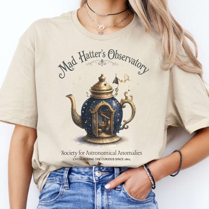 Mad Hatter's Observatory Lewis Carroll Literary T-Shirt