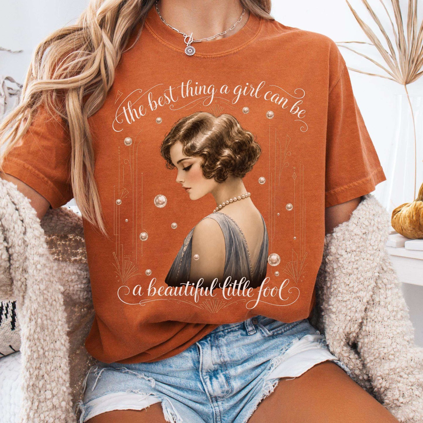 T-Shirt Yam / S A Beautiful Little Fool The Great Gatsby Literary T-Shirt The Mystic Eden