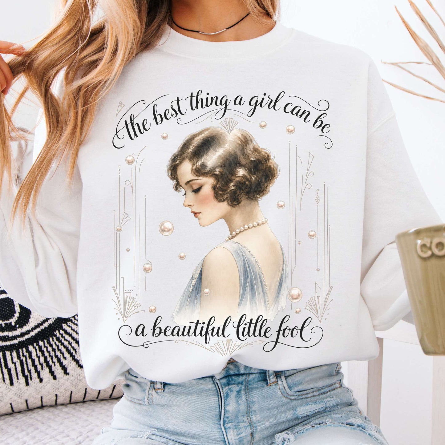 A Beautiful Little Fool The Great Gatsby Literary Sweatshirt