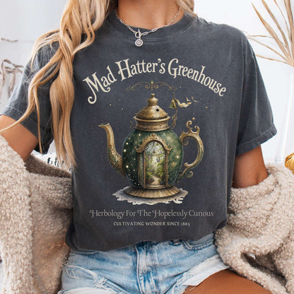 T-Shirt Pepper / S Mad Hatter's Greenhouse Lewis Carroll Literary T-Shirt The Mystic Eden