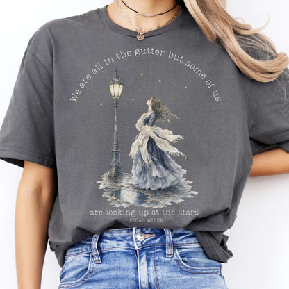 We Are All In The Gutter Oscar Wilde Literary T-Shirt