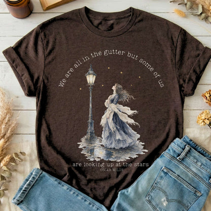 We Are All In The Gutter Oscar Wilde Literary T-Shirt
