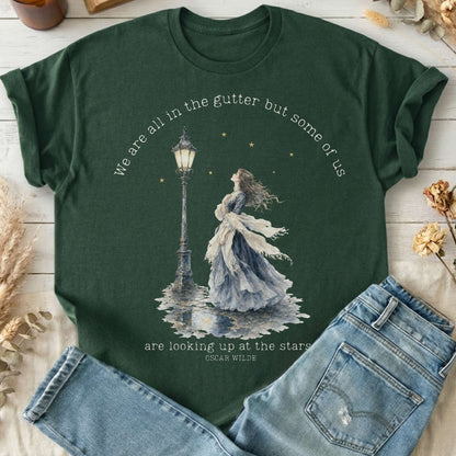 We Are All In The Gutter Oscar Wilde Literary T-Shirt