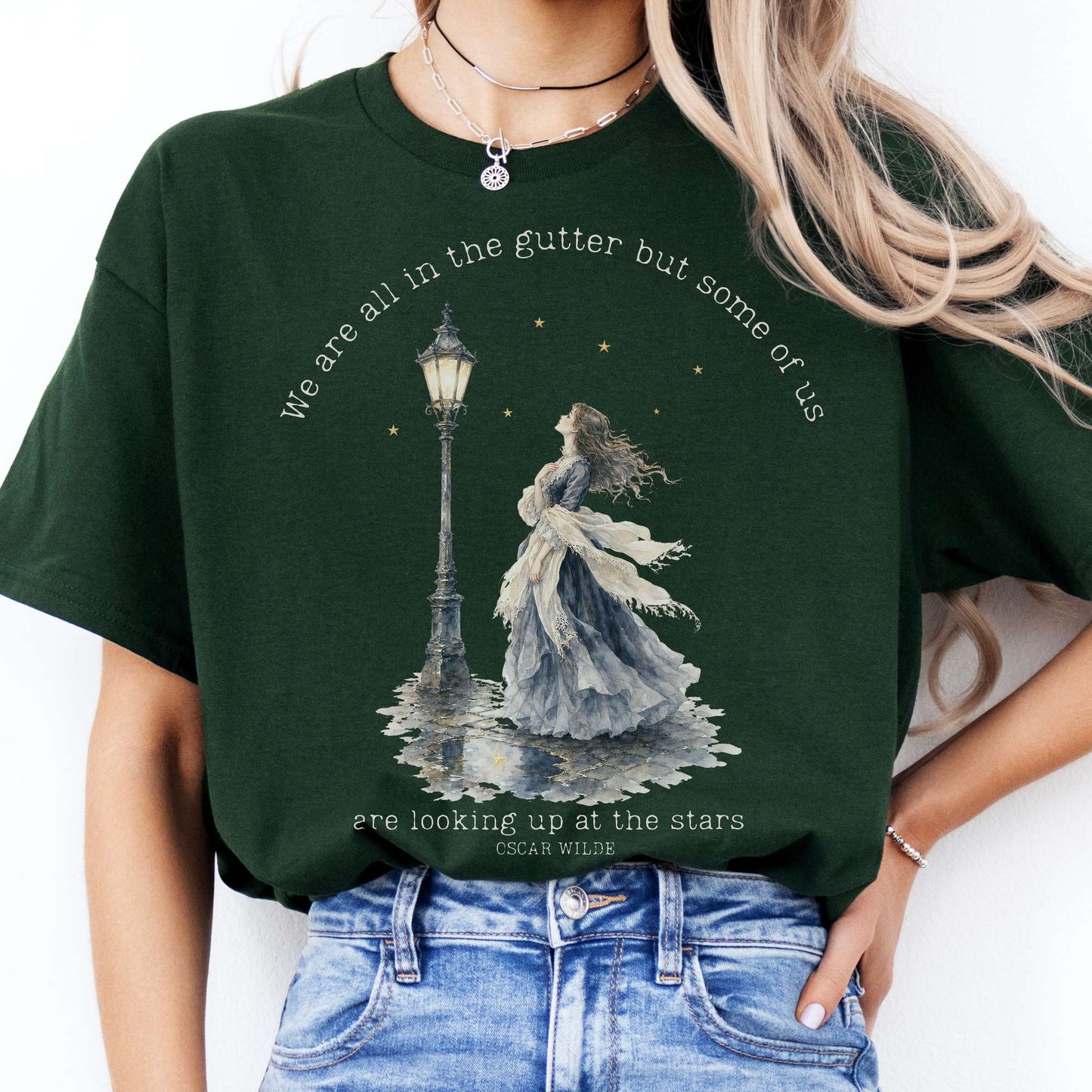 We Are All In The Gutter Oscar Wilde Literary T-Shirt