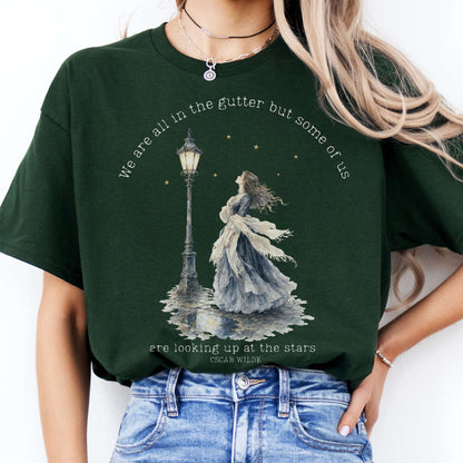 We Are All In The Gutter Oscar Wilde Literary T-Shirt