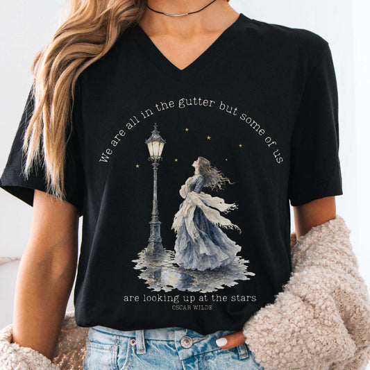 V-neck Black / S Design 389 V-neck The Mystic Eden