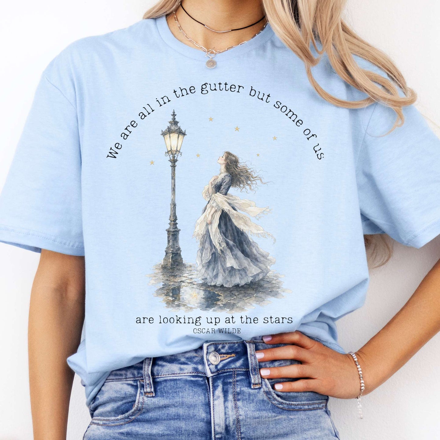 We Are All In The Gutter Oscar Wilde Literary T-Shirt