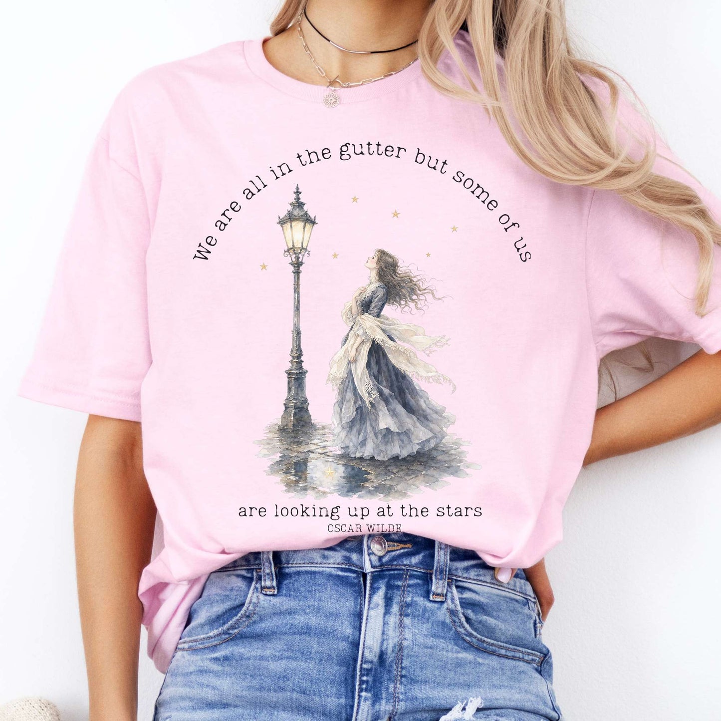 We Are All In The Gutter Oscar Wilde Literary T-Shirt